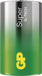 GP Bateria alkaliczna, LR20, LR20, 1.5V, GP, Folia, 2-pack, SUPER, ogniwo format D 3