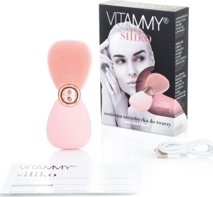 Vitammy VITAMMY SILIKO kolor pudrowy róż Szczoteczka soniczna do twarzy 3