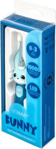 Vitammy Vitammy Bunny Blue Szczoteczka soniczna do zębów dla dzieci 0-3 lat z nanowłóknami i LED 5
