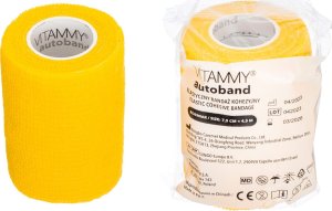 Vitammy Vitammy Autoband kolor żółty 7,5cm x 450cm Elastyczny bandaż kohezyjny samoprzylepny 1