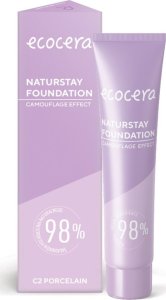 Ecocera  ECOCERA Naturstay Foundation Naturalny Podkład - efekt kamuflażu C2 Porcelain 30ml 1