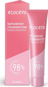 Ecocera  ECOCERA Naturstay Foundation Naturalny Podkład - efekt kamuflażu W1 Shell 30ml 1