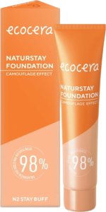 Ecocera  ECOCERA Naturstay Foundation Naturalny Podkład - efekt kamuflażu N2 Stay Buff 30ml 3