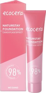 Ecocera  Naturstay Foundation Podkład - efekt kamuflażu W3 Sand 30ml 3