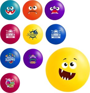 Roter Kafer PIŁKA JUMPOPO KOLOROWA WZORY MIĘKKI MATERIAŁ UNIWERSALNA ROTER KAFER 2