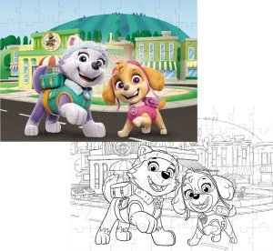 Dodo PUZZLE 2w1 PSI PATROL 60 ELEMENTÓW KOLOROWANKA I UKŁADANKA W JEDNYM 2