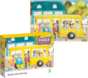 Dodo PUZZLE "GWAR OBOK AUTOBUSU" KOLOROWA I UROCZA UKŁADANKA 60 ELEMENTÓW 3