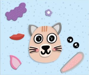 Dodo GRA MAGNETYCZNA EDUKACYJNA "ZWIERZĘCE TWARZE" KOLOROWY ZESTAW 77 MAGNESÓW 2