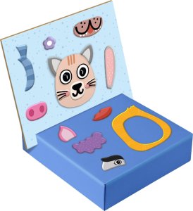 Dodo GRA MAGNETYCZNA EDUKACYJNA "ZWIERZĘCE TWARZE" KOLOROWY ZESTAW 77 MAGNESÓW 5