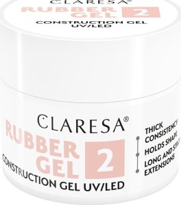 Claresa CLARESA Rubber Gel Żel do budowania i przedłużania paznokci 02 - 45 g 7