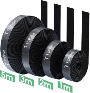 Organizer T-Phox TAŚMA Z RZEPEM MAGIC CABLE 1M BLACK 2