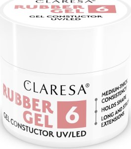 Claresa CLARESA Rubber Gel Żel do budowania i przedłużania paznokci 06 - 45 g 6