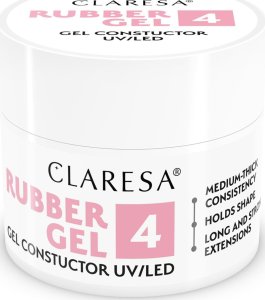 Claresa CLARESA Rubber Gel Żel do budowania i przedłużania paznokci 04 - 90 g 6
