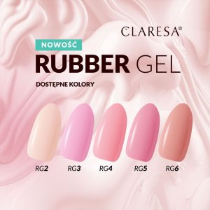 Claresa CLARESA Rubber Gel Żel do budowania i przedłużania paznokci 06 - 90 g 3