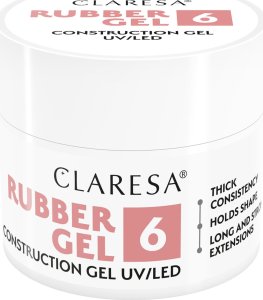 Claresa CLARESA Rubber Gel Żel do budowania i przedłużania paznokci 06 - 90 g 7