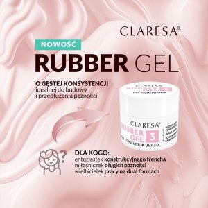 Claresa CLARESA Rubber Gel Żel do budowania i przedłużania paznokci 05 - 45 g 4