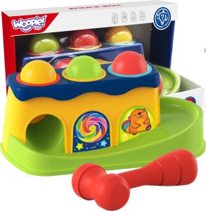 Woopie WOOPIE BABY Kolorowa Przebijanka Wbijanka z Młoteczkiem Montessori 1