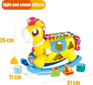 Woopie BABY Konik Interaktywny Cymbałki 8w1 12