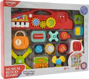 Woopie WOOPIE BABY Montessori Tablica Manipulacyjna Kolorowy Panel Aktywności 4