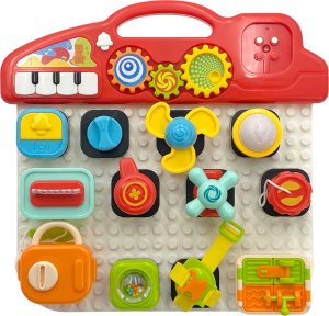Woopie WOOPIE BABY Montessori Tablica Manipulacyjna Kolorowy Panel Aktywności 7