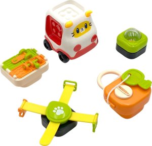 Woopie WOOPIE BABY Montessori Tablica Manipulacyjna Kolorowy Panel Aktywności 8