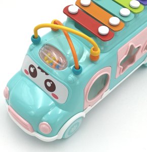 Woopie WOOPIE BABY Samochodzik Muzyczny Sorter z Cymbałkami Różowy 10