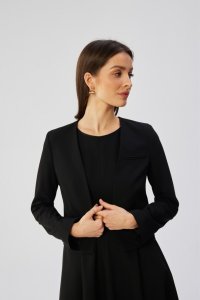 Stylove S368 Krótka marynarka bez zapięcia - czarna (kolor czarny, rozmiar S) 1