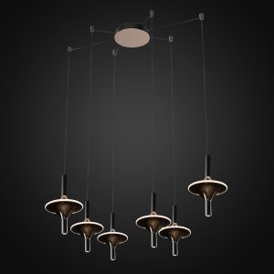 Lampa wisząca ALTAVOLA DESIGN Żyrandol Spinoza złota (Barwa światła delikatnie ciepła, Kolor Złoty, Możliwość ściemniania nie) 1