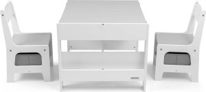 Milly Mally Milly Mally Zestaw mebli - Stolik i dwa krzesełka Sven White 4