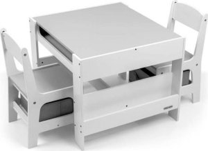 Milly Mally Milly Mally Zestaw mebli - Stolik i dwa krzesełka Sven White 10