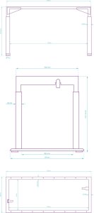 Biurko Ultradesk Stelaż / podstawa biurka, elektycznie regulowany, 72-116 cm, czarny, , UPLIFT FRAME 11