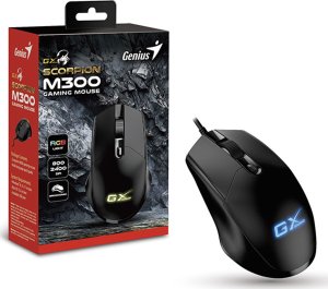 Mysz Genius Mysz przewodowa, Genius GX Gaming Scorpion M300, czarna, optyczna, 2400DPI 9