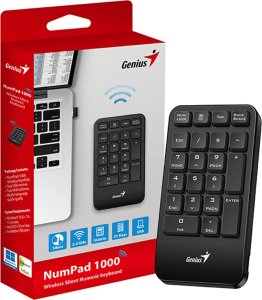 Klawiatura Genius Genius NumPad 1000, klawiatura numeryczna bezprzewodowa, czarna 9