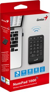 Klawiatura Genius Genius NumPad 1000, klawiatura numeryczna bezprzewodowa, czarna 10