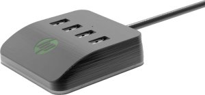 HUB USB HP USB (3.0) hub 4-port, DHC-CT120, czarny, Hewlett-Packard, 4x USB 3.0, podświetlenie 2