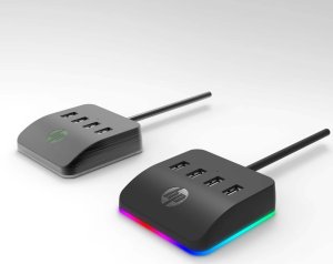 HUB USB HP USB (3.0) hub 4-port, DHC-CT120, czarny, Hewlett-Packard, 4x USB 3.0, podświetlenie 3