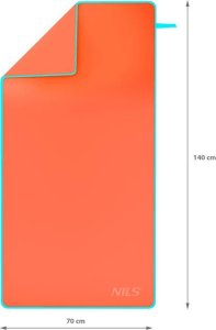 Nils Extreme NCR11 RĘCZNIK Z MIKROFIBRY KORALOWY 140X70 CM NILS 8