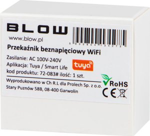 Blow 72-083# Inteligentny przekaźnik beznapięciowy wifi tuya 2