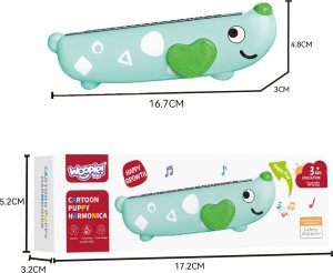 Woopie WOOPIE Kolorowa Harmonijka Ustna dla Dzieci Piesek 6