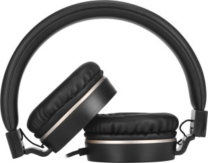 Słuchawki HP DHH-1206 słuchawki z mikrofonem, regulacja głośności, czarno-złota, klasyczna typ 3,5mm jack 4