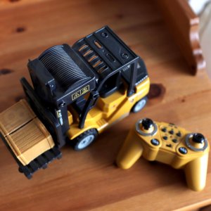 Woopie WOOPIE Zdalnie Sterowany Wózek Widłowy 2w1 Dźwig RC - Skala 1:24 4