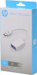 Adapter USB HP DHC-TC105 USB-A - USB-C Biały  (9YF06AA) 2