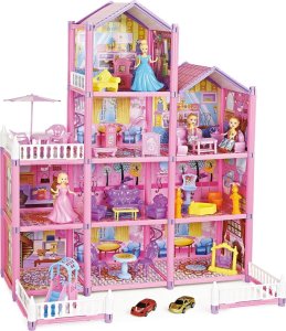 Woopie WOOPIE Mega Willa Domek dla Lalek LOVELY HOUSE 194 el. 1