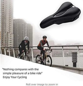 RockBros Żelowy pokrowiec na siodełko rowerowe LF047-S z silikonu r. M - czarny 10