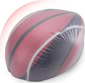 RockBros Pokrowiec przeciwdeszczowy na kask rowerowy zielony 5