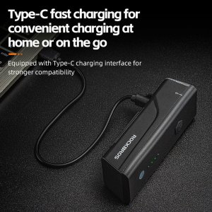 RockBros Lampka rowerowa przednia 260lm + kabel USB-C 4 tryby pracy 5