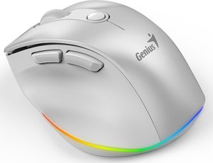 Mysz Genius Mysz bezprzewodowa, Genius Ergo 9000S Pro, biała, optyczna, 2400DPI 4
