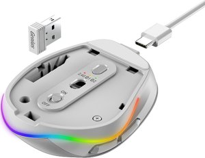 Mysz Genius Mysz bezprzewodowa, Genius Ergo 9000S Pro, biała, optyczna, 2400DPI 7