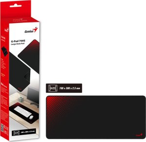Podkładka Genius Podkładka pod mysz G-Pad, czarno-czerwona, tekstylny, 2,5 mm, Genius 3