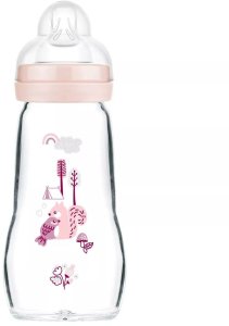 MAM Baby Szklana butelka 260 ml Feel Good FOREST Girl 1